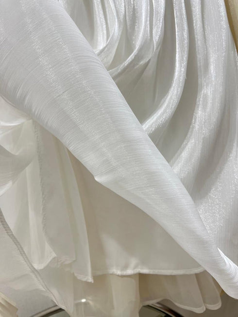 HELLO FASHION Mid Length Tulle Satin Skirts